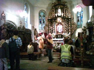 Piękne wnętrze kościółka w Świerczynkach